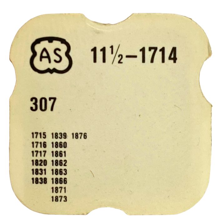 AS 1714 - 307 Raquette avec porte-piton mobile pour spiral plat (à l'unité) - Regulator with adjustable stud holder for flat hai