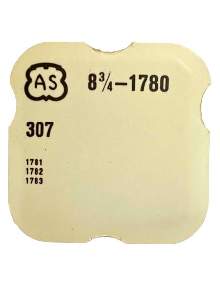 AS 1780 - 307 Raquette avec porte-piton mobile pour spiral plat (à l'unité) - Regulator with adjustable stud holder for flat hai