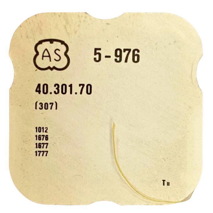 AS 976 - 307 Raquette avec porte-piton mobile pour spiral plat (à l'unité) - Regulator with adjustable stud holder for flat hair