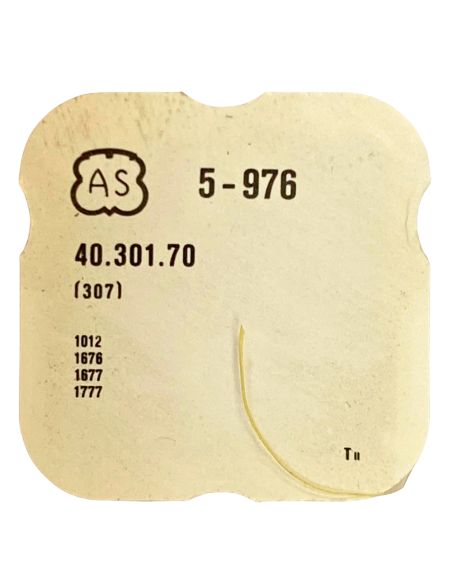 AS 976 - 307 Raquette avec porte-piton mobile pour spiral plat (à l'unité) - Regulator with adjustable stud holder for flat hair