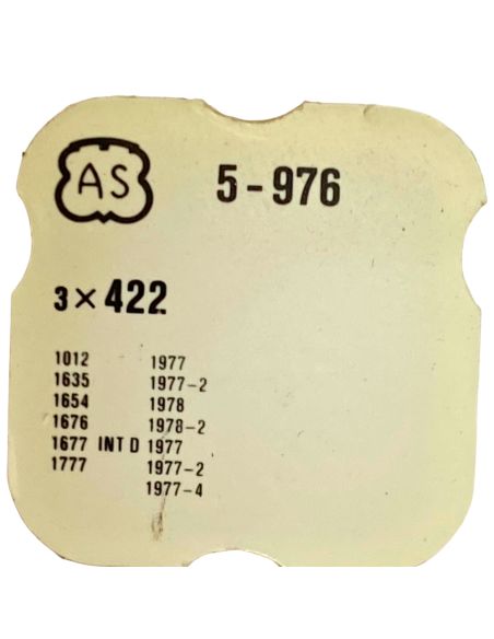 AS 976 - 422 Bague de roue de couronne (à l'unité) - Crown wheel ring (per unit)