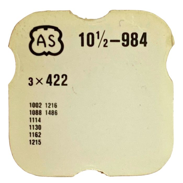 AS 984 - 422 Bague de roue de couronne (à l'unité) - Crown wheel ring (per unit)