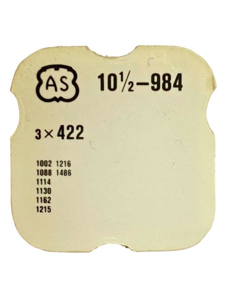 AS 984 - 422 Bague de roue de couronne (à l'unité) - Crown wheel ring (per unit)