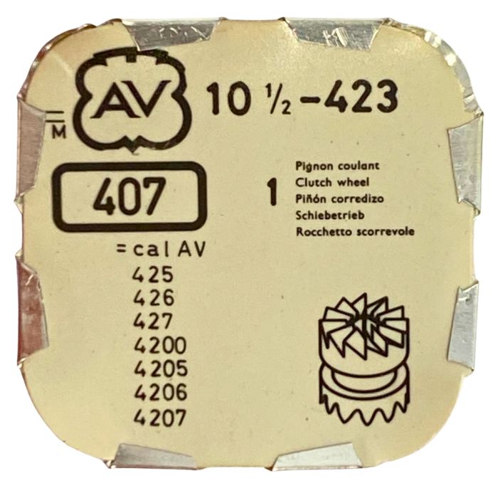 AV 423 - 407 Pignon coulant (à l'unité) - Clutch wheel (per unit)