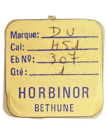 Durowe 451 - 307 Raquette avec porte-piton mobile pour spiral plat (à l'unité) - Regulator with adjustable stud holder for flat 