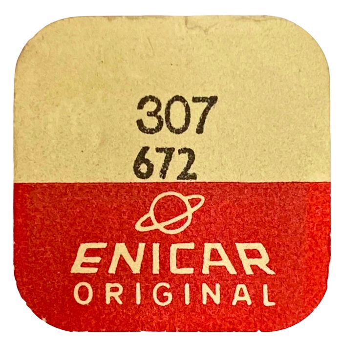Enicar 672 - 307 Raquette avec porte-piton mobile pour spiral plat (à l'unité) - Regulator with adjustable stud holder for flat 