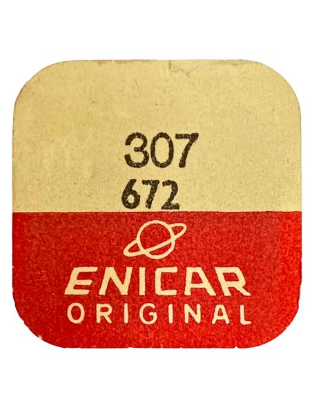 Enicar 672 - 307 Raquette avec porte-piton mobile pour spiral plat (à l'unité) - Regulator with adjustable stud holder for flat 