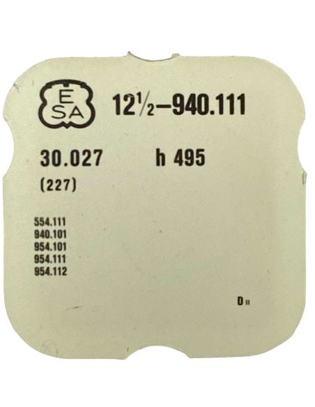ESA 940.111 - 227 Roue de seconde au centre (à l'unité) - Sweep second wheel and pinion (per unit)