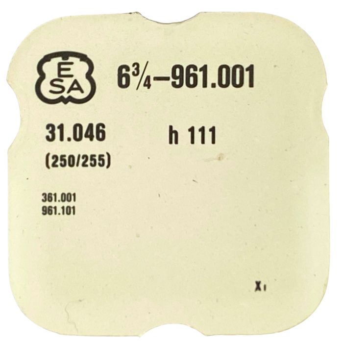 ESA 961.001 - 250 Roue des heures (à l'unité) - Hour wheel (per unit)