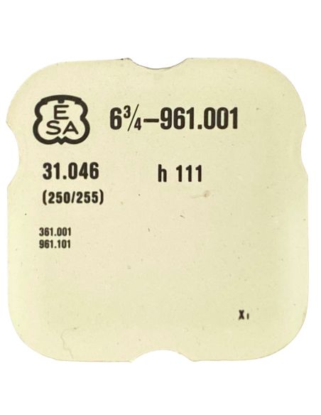 ESA 961.001 - 250 Roue des heures (à l'unité) - Hour wheel (per unit)