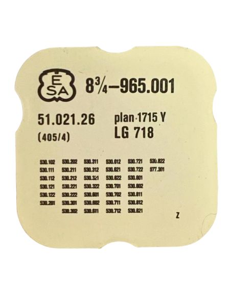 ESA 965.001 - 404 Tige pour boite étanche (partie mouvement) (à l'unité) - Stem for waterproof case (movement portion) (per unit