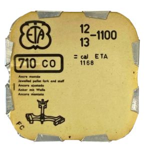 ETA 1100 - 710 Ancre montée (à l'unité) - Jewelled pallet fork and staff (per unit)