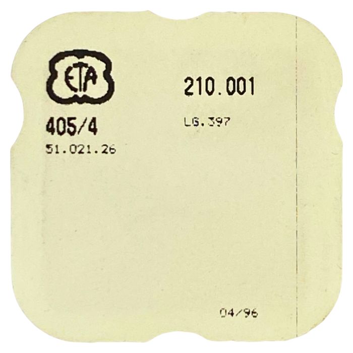 ETA 210.001 - 404 Tige pour boite étanche (partie mouvement) (à l'unité) - Stem for waterproof case (movement portion) (per unit