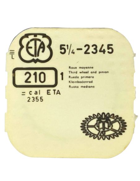 ETA 2345 - 210 Roue moyenne (à l'unité) - Third wheel and pinion (per unit)