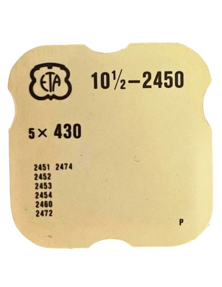 ETA 2450 - 430 Ressort de cliquet (à l'unité) - Click spring (per unit)