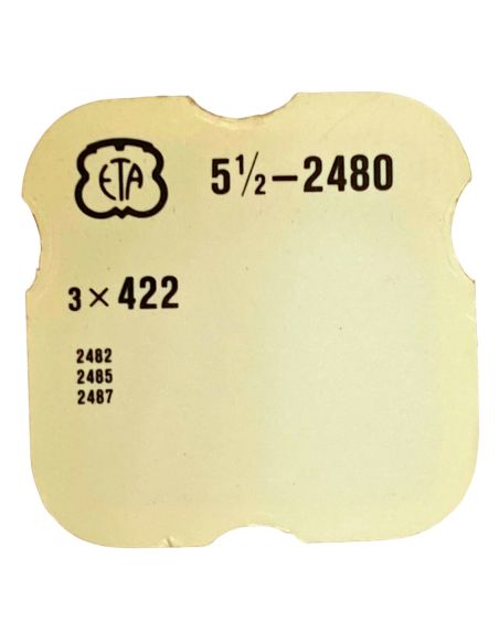 ETA 2480 - 422 Bague de roue de couronne (à l'unité) - Crown wheel ring (per unit)