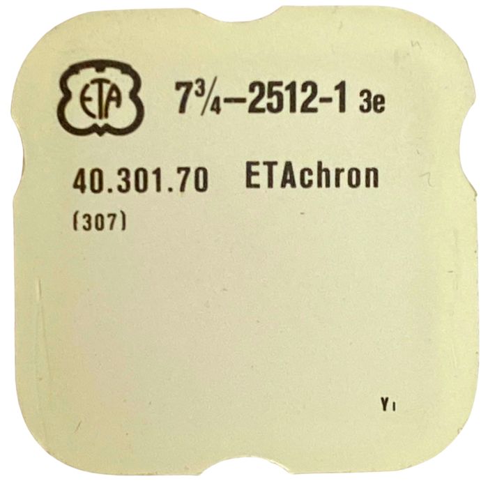 ETA 2512-1 - 307 Raquette avec porte-piton mobile pour spiral plat (à l'unité) - Regulator with adjustable stud holder for flat 