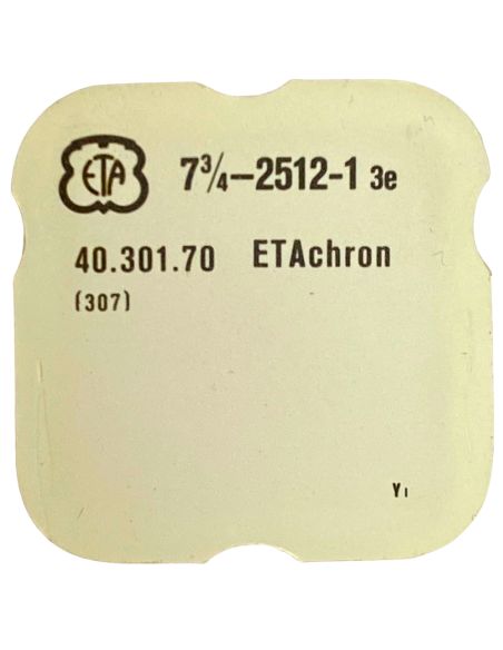 ETA 2512-1 - 307 Raquette avec porte-piton mobile pour spiral plat (à l'unité) - Regulator with adjustable stud holder for flat 