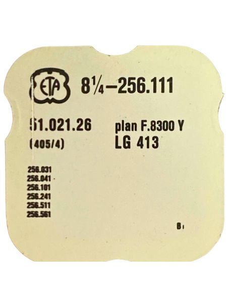 ETA 256.111 - 404 Tige pour boite étanche (partie mouvement) (à l'unité) - Stem for waterproof case (movement portion) (per unit