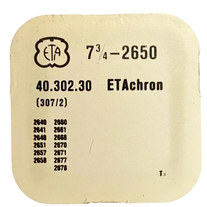 ETA 2650 - 307 Raquette avec porte-piton mobile pour spiral plat (à l'unité) - Regulator with adjustable stud holder for flat ha