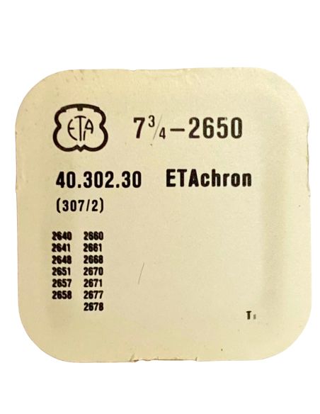 ETA 2650 - 307 Raquette avec porte-piton mobile pour spiral plat (à l'unité) - Regulator with adjustable stud holder for flat ha