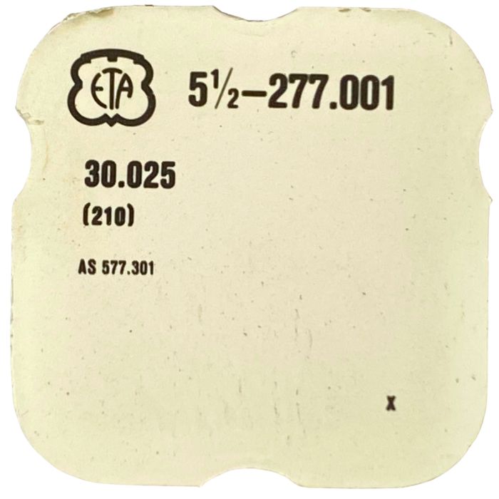ETA 277.001 - 210 Roue moyenne (à l'unité) - Third wheel and pinion (per unit)