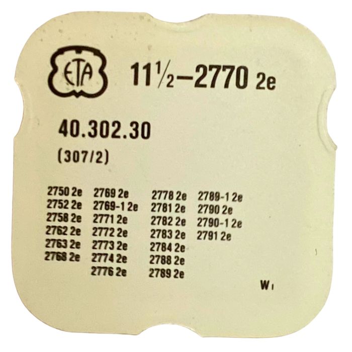 ETA 2770 - 307 Raquette avec porte-piton mobile pour spiral plat (à l'unité) - Regulator with adjustable stud holder for flat ha