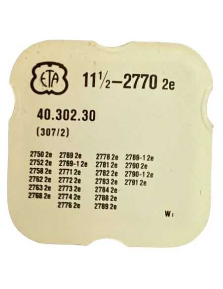 ETA 2770 - 307 Raquette avec porte-piton mobile pour spiral plat (à l'unité) - Regulator with adjustable stud holder for flat ha
