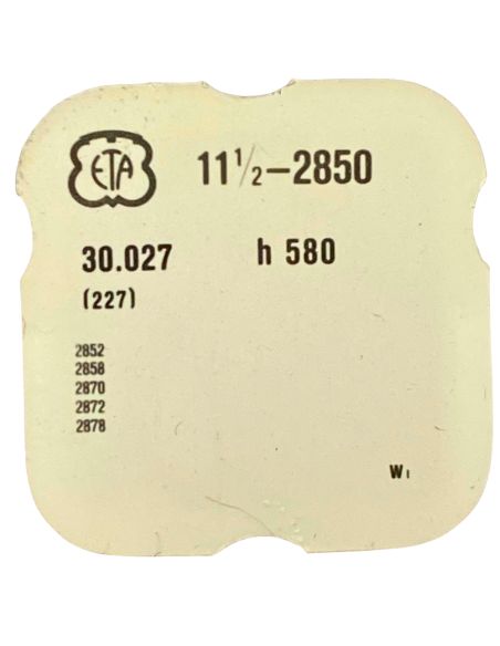 ETA 2850 - 227 Roue de seconde au centre (à l'unité) - Sweep second wheel and pinion (per unit)
