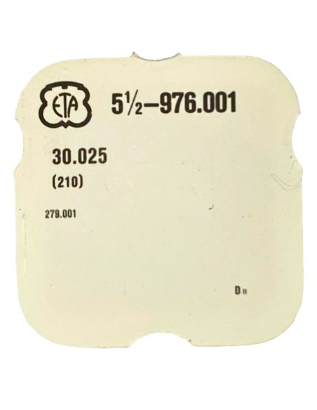 ETA 976.001 - 210 Roue moyenne (à l'unité) - Third wheel and pinion (per unit)