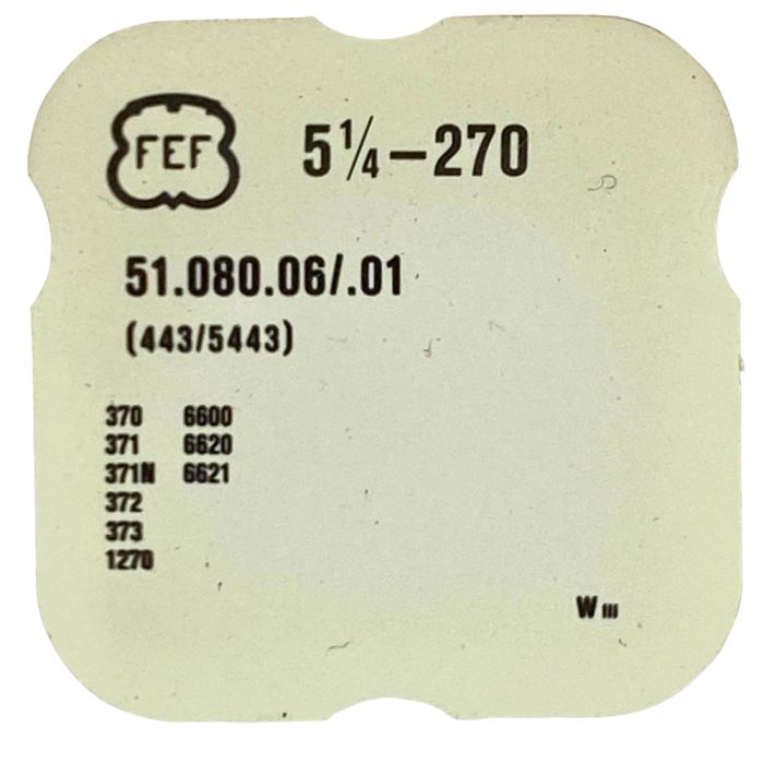 F.E.F 270 - 443 Tirette (à l'unité) - Setting lever (detent) (per unit)