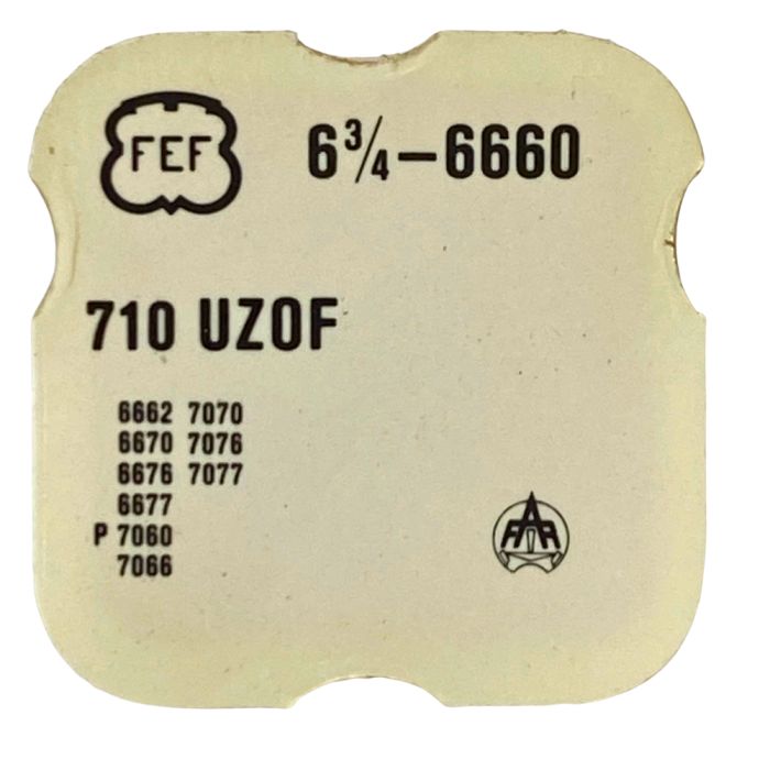 F.E.F 6660 - 710 Ancre montée (à l'unité) - Jewelled pallet fork and staff (per unit)