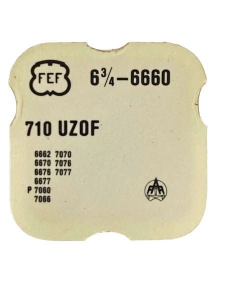 F.E.F 6660 - 710 Ancre montée (à l'unité) - Jewelled pallet fork and staff (per unit)