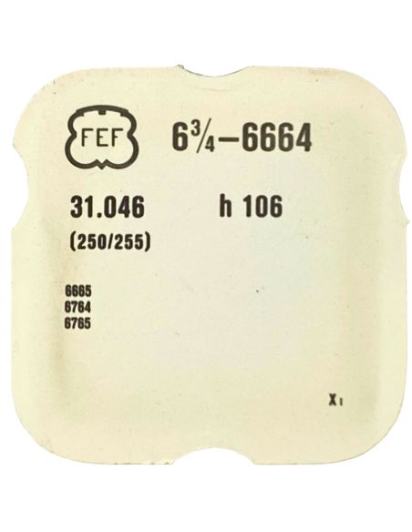 F.E.F 6664 - 250 Roue des heures (à l'unité) - Hour wheel (per unit)