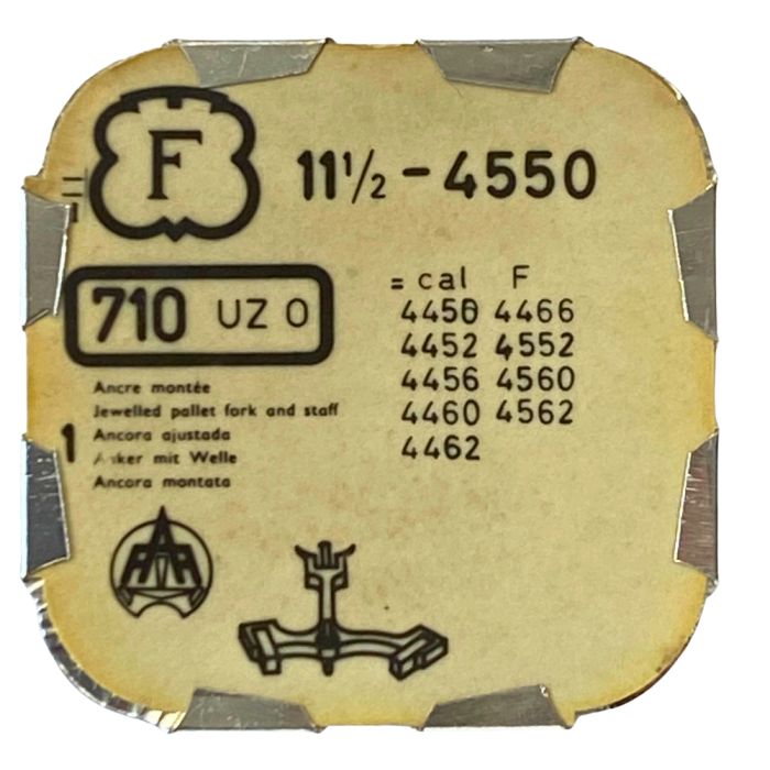 Felsa 4550 - 710 Ancre montée (à l'unité) - Jewelled pallet fork and staff (per unit)