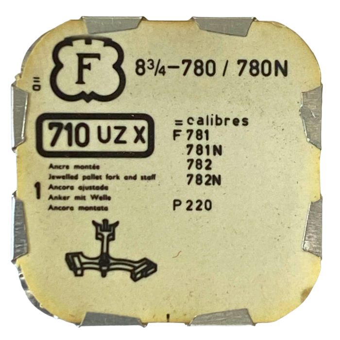 Felsa 780/780N - 710 Ancre montée (à l'unité) - Jewelled pallet fork and staff (per unit)