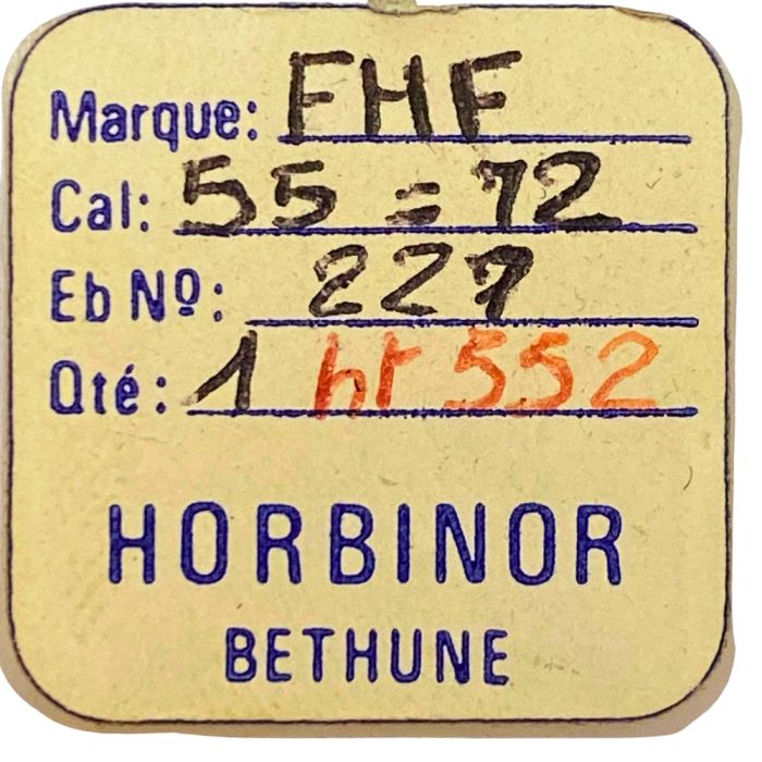 FHF 55 - 227 Roue de seconde au centre (à l'unité) - Sweep second wheel and pinion (per unit)