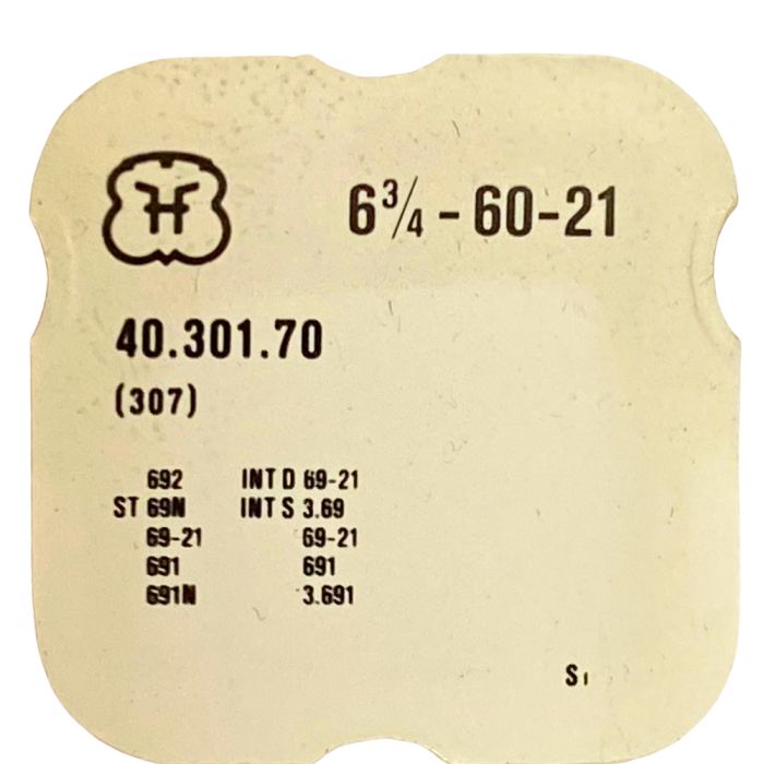 FHF 60-21 - 307 Raquette avec porte-piton mobile pour spiral plat (à l'unité) - Regulator with adjustable stud holder for flat h