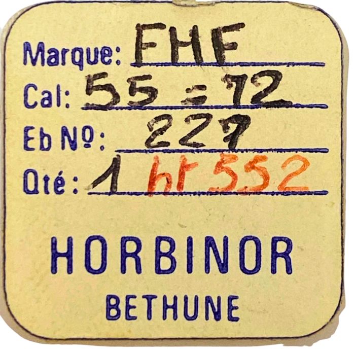 FHF 72 - 227 Roue de seconde au centre (à l'unité) - Sweep second wheel and pinion (per unit)