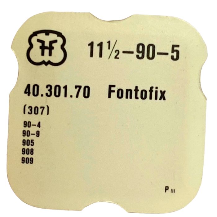 FHF 90-5 - 307 Raquette avec porte-piton mobile pour spiral plat (à l'unité) - Regulator with adjustable stud holder for flat ha