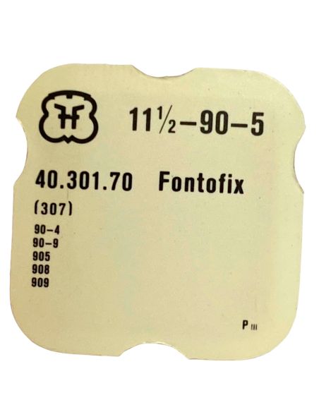 FHF 90-5 - 307 Raquette avec porte-piton mobile pour spiral plat (à l'unité) - Regulator with adjustable stud holder for flat ha