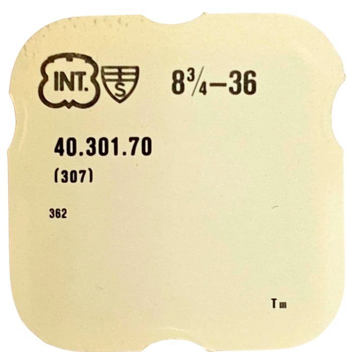 INT 36 - 307 Raquette avec porte-piton mobile pour spiral plat (à l'unité) - Regulator with adjustable stud holder for flat hair