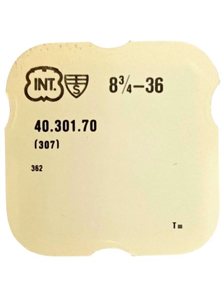 INT 36 - 307 Raquette avec porte-piton mobile pour spiral plat (à l'unité) - Regulator with adjustable stud holder for flat hair