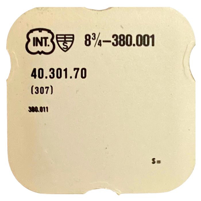 INT 380.001 - 307 Raquette avec porte-piton mobile pour spiral plat (à l'unité) - Regulator with adjustable stud holder for flat