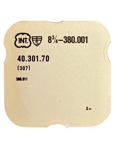 INT 380.001 - 307 Raquette avec porte-piton mobile pour spiral plat (à l'unité) - Regulator with adjustable stud holder for flat