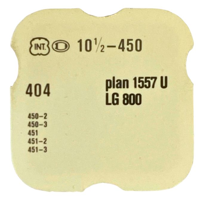 INT 450 - 404 Tige pour boite étanche (partie mouvement) (à l'unité) - Stem for waterproof case (movement portion) (per unit)