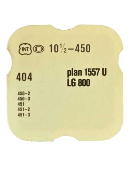 INT 450 - 404 Tige pour boite étanche (partie mouvement) (à l'unité) - Stem for waterproof case (movement portion) (per unit)