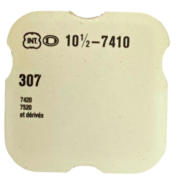 INT 7410 - 307 Raquette avec porte-piton mobile pour spiral plat (à l'unité) - Regulator with adjustable stud holder for flat ha