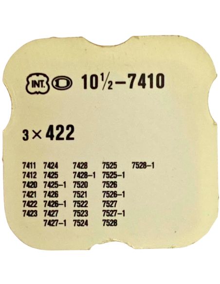 INT 7410 - 422 Bague de roue de couronne (à l'unité) - Crown wheel ring (per unit)