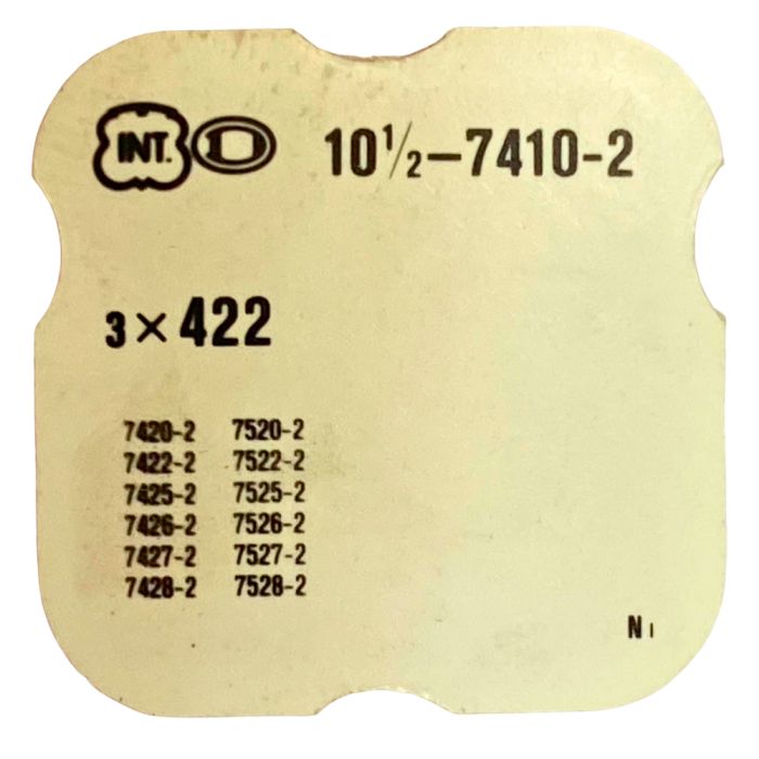 INT 7410-2 - 422 Bague de roue de couronne (à l'unité) - Crown wheel ring (per unit)